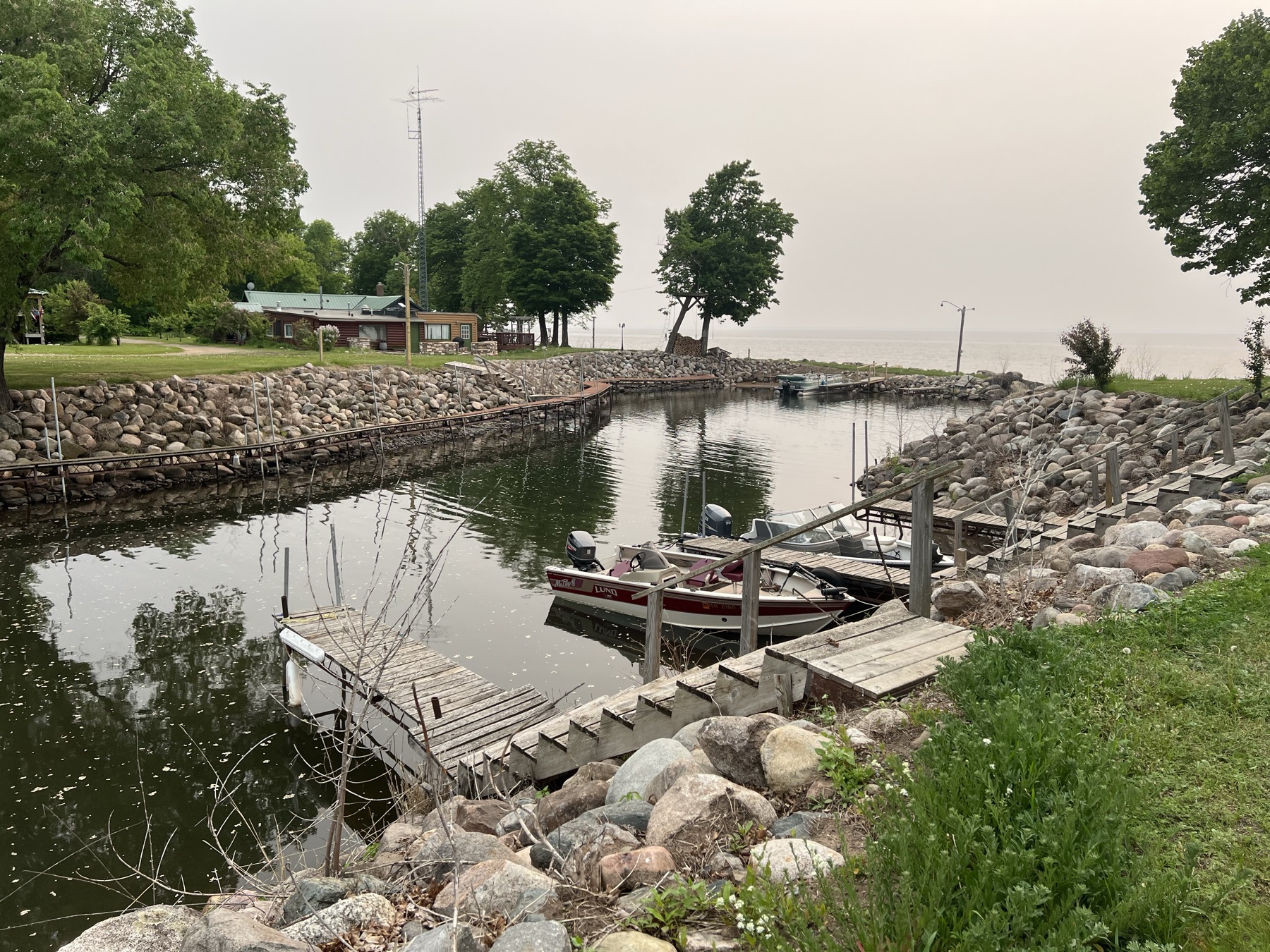 Wilderness Beach Resort harbor and boat launch view 3