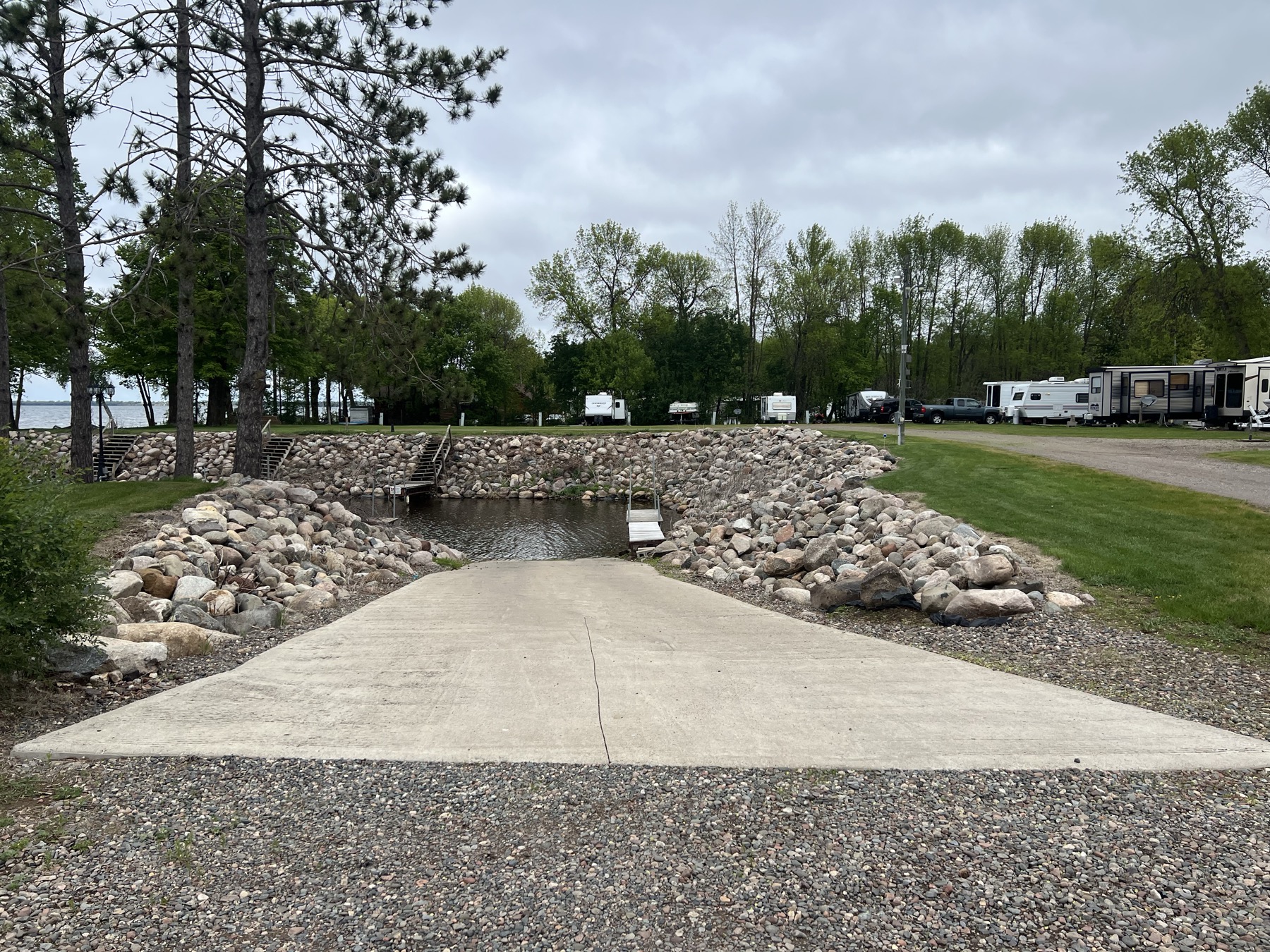 Wilderness Beach Resort harbor and boat launch view 8