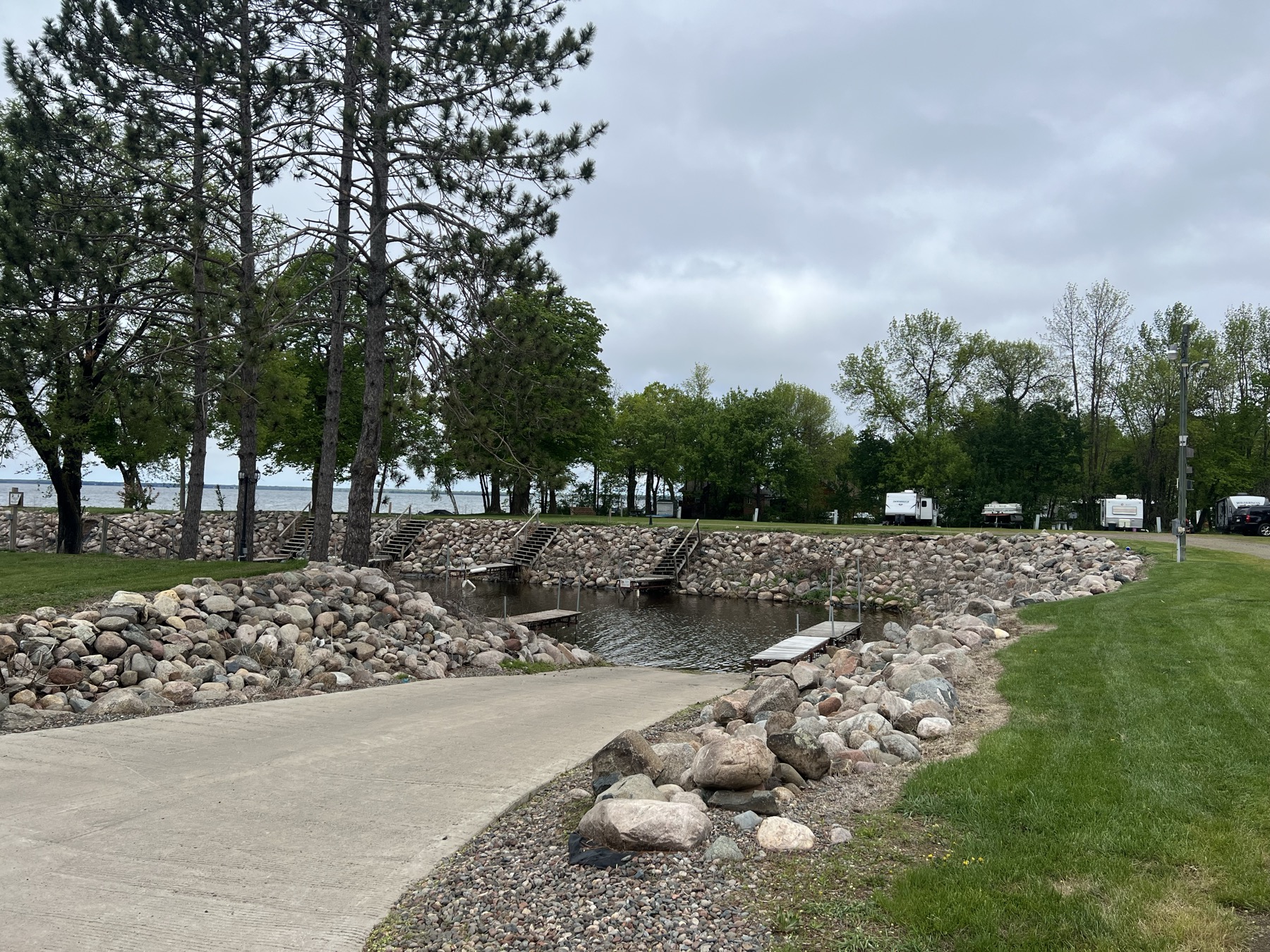 Wilderness Beach Resort harbor and boat launch view 10